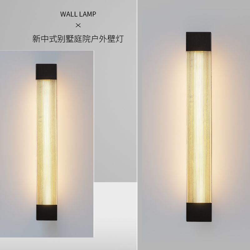 户外中式现代简约庭院柱子灯