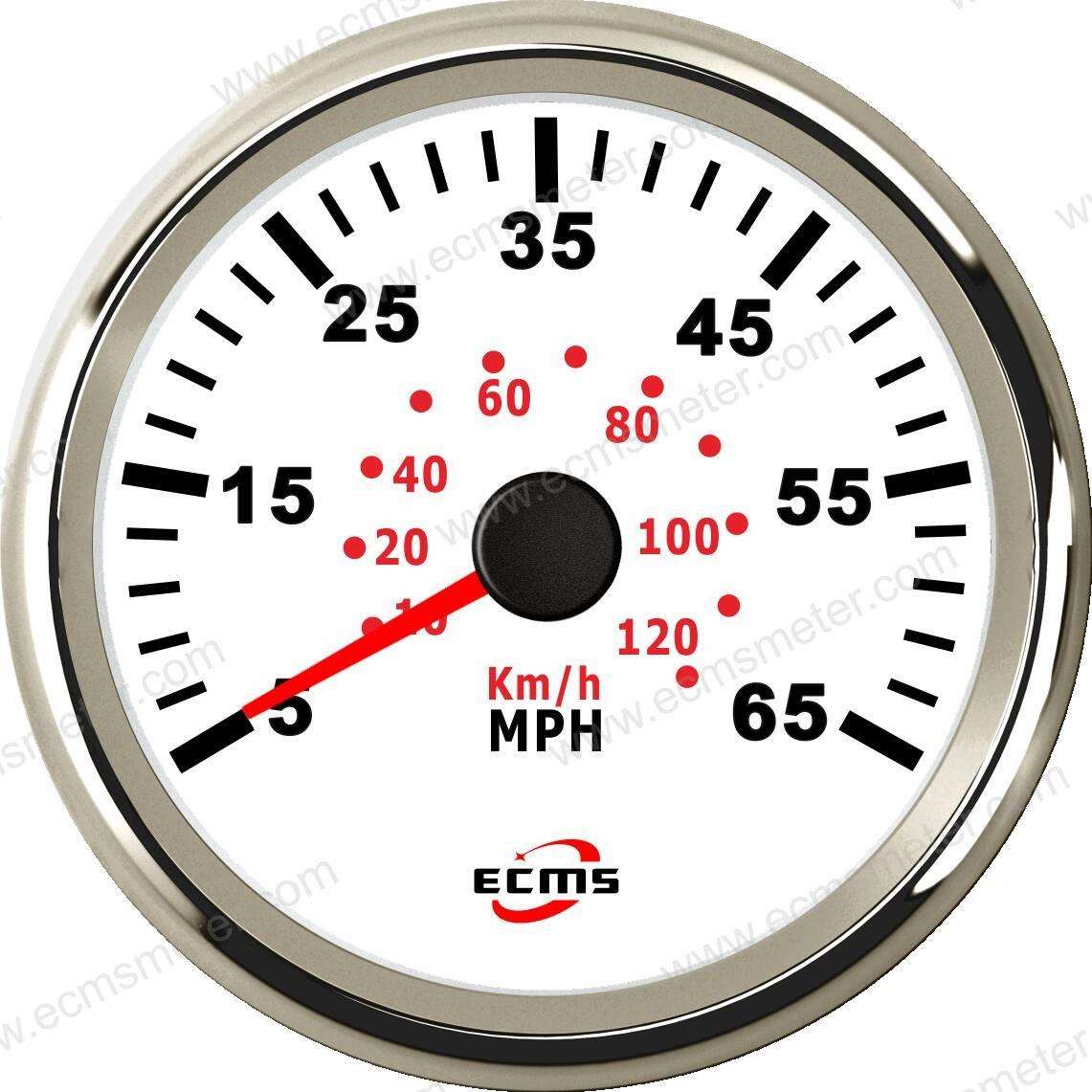ECP改装车汽车电车船用仪表步进电机指针脉冲气压式速度表65MPH
