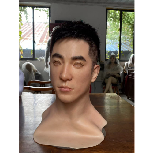 男硅胶仿真画皮假人面具变装成人