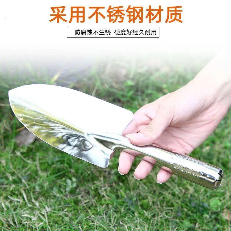 园艺工具户外农用挖土挖地种菜不锈钢铁锹钉耙子锄草锄头赶海铲子
