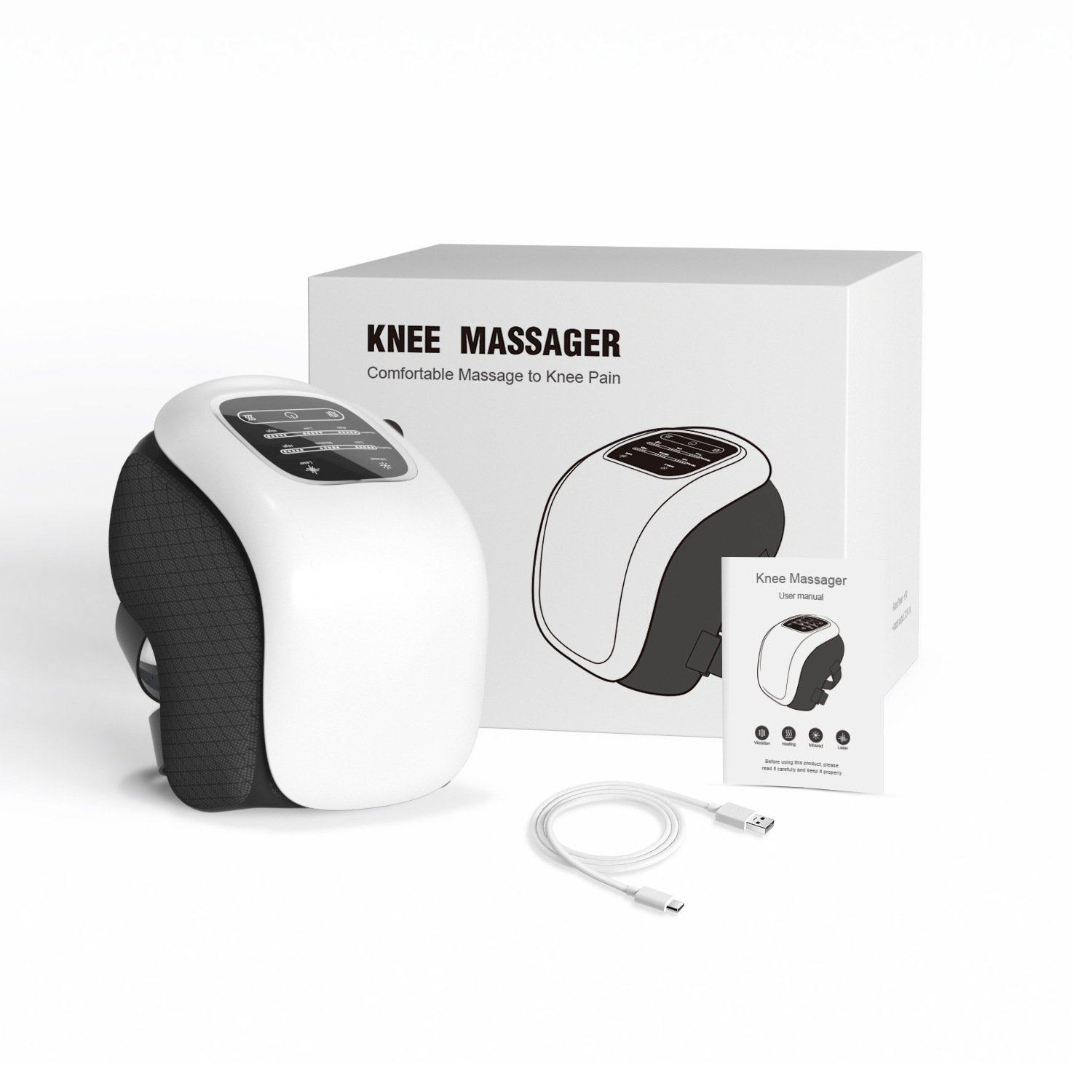 膝盖按摩器 充电热敷振动按摩仪家用护膝理疗膝关节按摩仪,个人护理/保健/按摩器材,膝盖/膝部按摩器,淘宝优惠券,粉丝福利购,淘宝优惠卷
