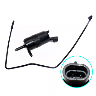 雨刮器洗涤水泵带水管带接头 洗涤器喷水电机出口雨刮器喷水套装