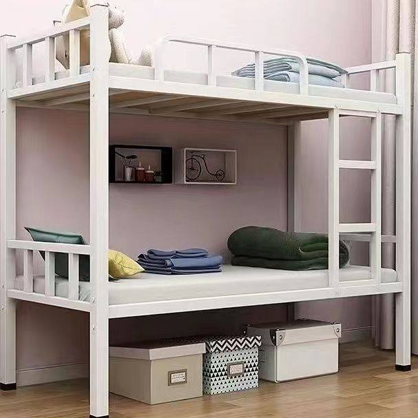 学生公寓高低床双层铁架床双人员工宿舍学校上下铺床工地单层铁床