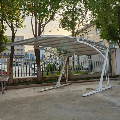 铝合金停车棚防晒防雨遮阳雨棚户外张拉膜钢结构汽车棚快速安装