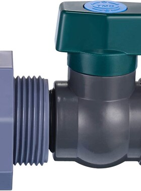 3/4寸1寸PVC绿色柄内外牙球阀水龙头套装隔板配件水塔水池雨桶阀