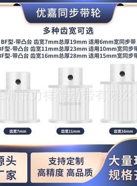 同步带轮MXL150齿BF型齿宽7/11内孔4566.3581012.714齿形带同步轮