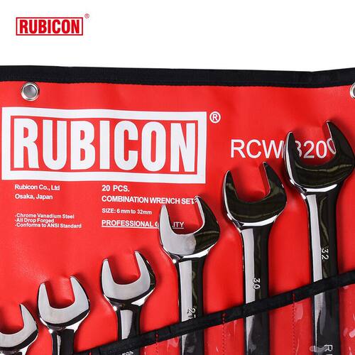 罗宾汉 RCW-320 美式梅开扳手套装两用开口扳手组20件套 6-32MM