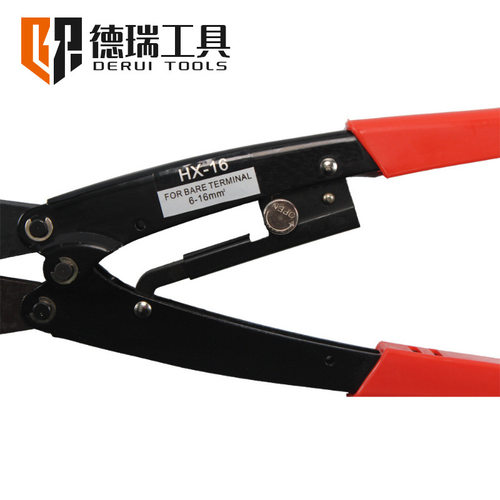 德瑞工具HX-16OTUT裸端子棘轮式端子压接钳省力型日式压线钳