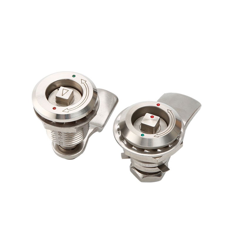 MS816拉紧锁304不锈钢高铁压缩式动车锁伸缩加长螺杆锁中置柜门锁