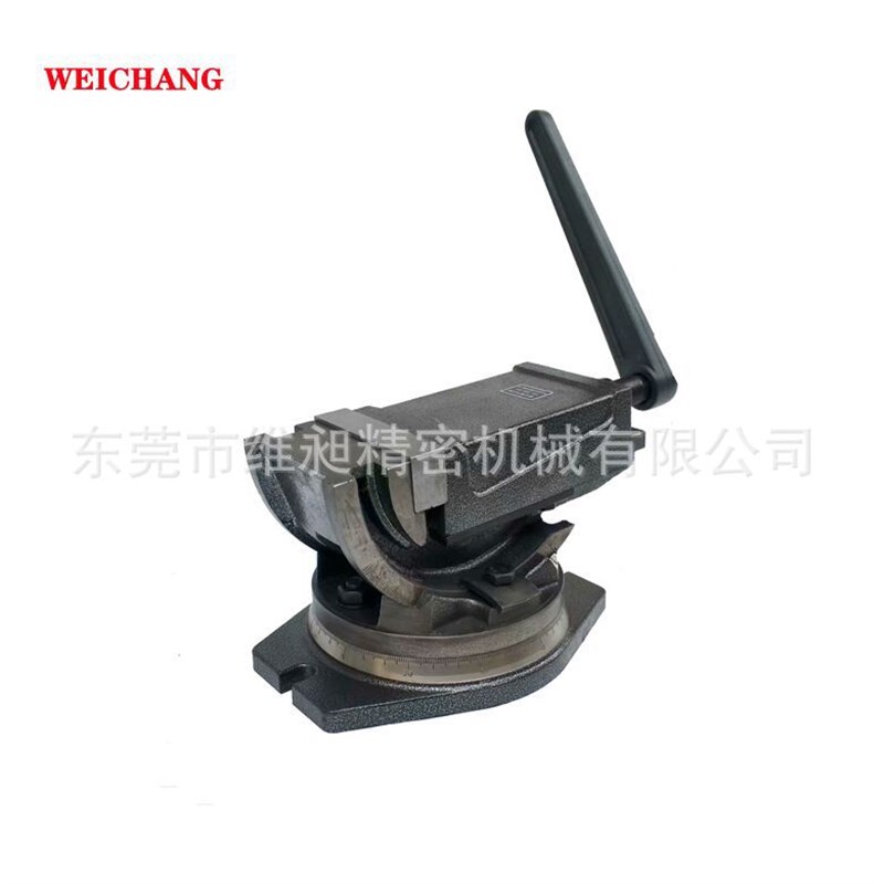 QHK-125L可倾角度虎钳可倾斜机用平口钳二向角度虎钳