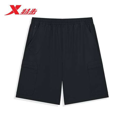 特步休闲五分裤男2026夏新款速干