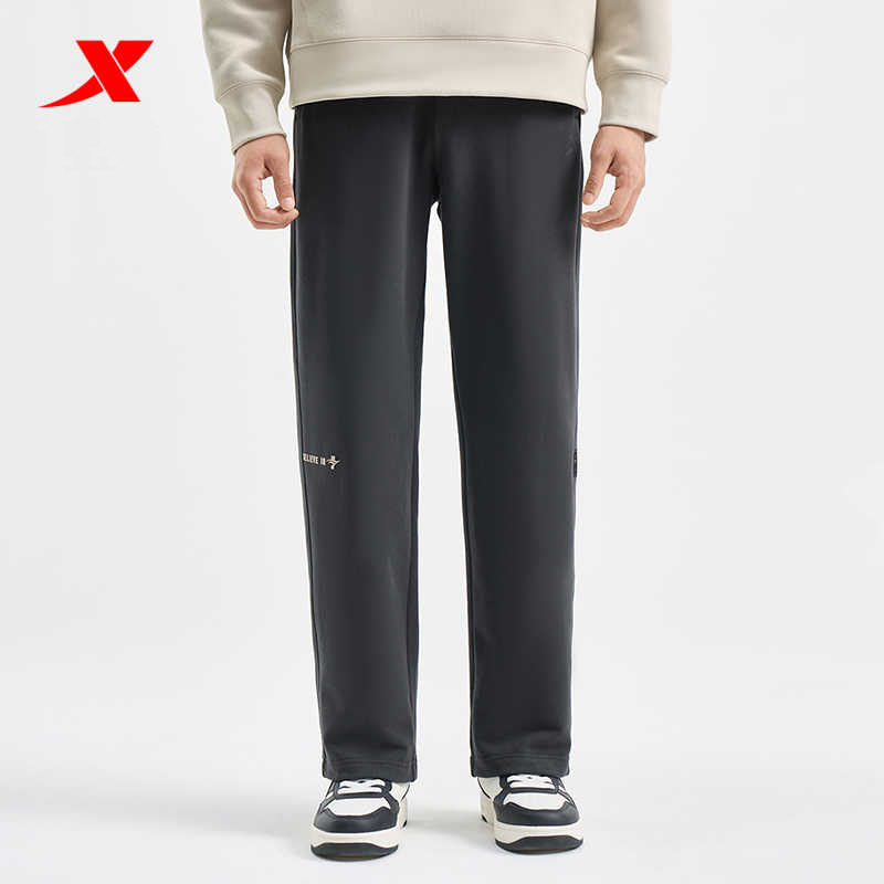 特步林书豪同款针织长裤男2025春新款跑步通勤休闲裤975129630209