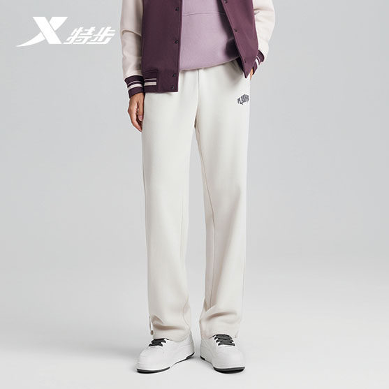 特步PLAYINBIG休闲裤2026新款直筒针织长裤舒适男裤974129630129,运动服/休闲服装,运动长裤,淘宝优惠券,粉丝福利购,淘宝优惠卷