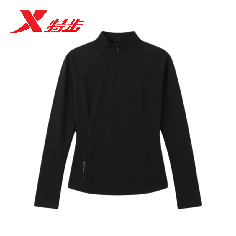 特步携宠露营T恤女2026年春季新款训练服长袖针织衫974128030025,运动服/休闲服装,运动T恤,淘宝优惠券,粉丝福利购,淘宝优惠卷