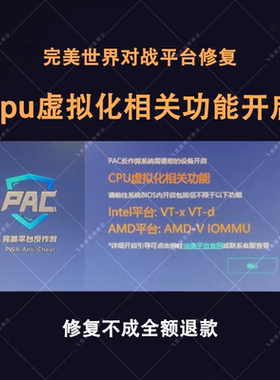 远程解决CS2完美世界5E平台BIOS开启CPU虚拟化VT-D IOMMU弹窗报错