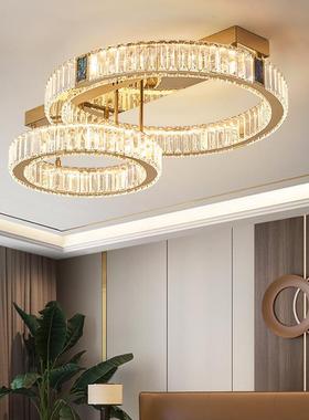 轻奢卧现代水晶客厅吸顶灯北欧E51269简约主室灯大极简高端L气D灯