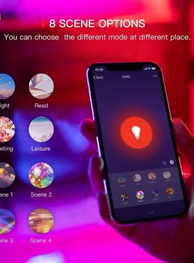 LwTUYA-DP0ED涂鸦ifi智蓝牙灯泡app控制涂鸦rgb球d泡变色le灯能泡