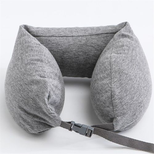 無印便携U型枕飞机旅行乳胶颗粒护颈枕汽车出差枕办公室午睡靠枕