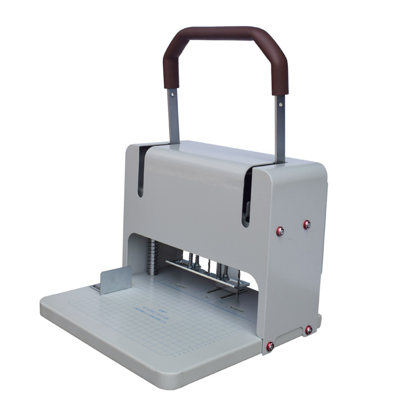 奇砚QY-6550A 电动合同装订机重型打孔机 办公订凭证装线自动票据