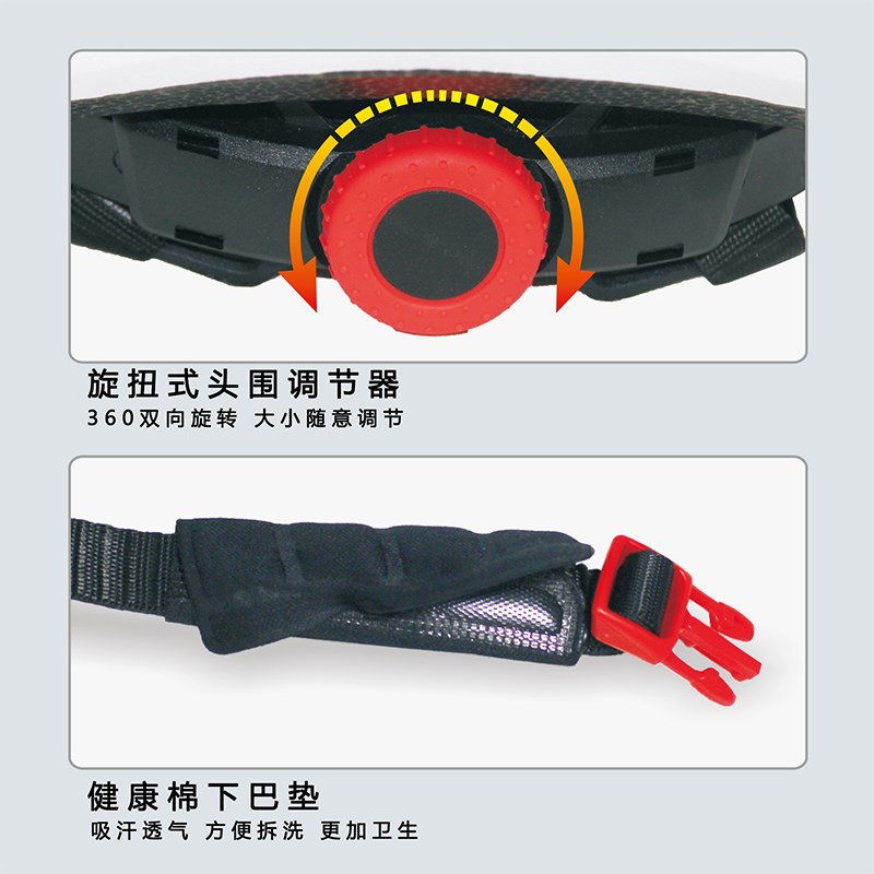 加宽加大码自行车头盔大头围54-65CCM山地公路单车特大号骑行帽XX