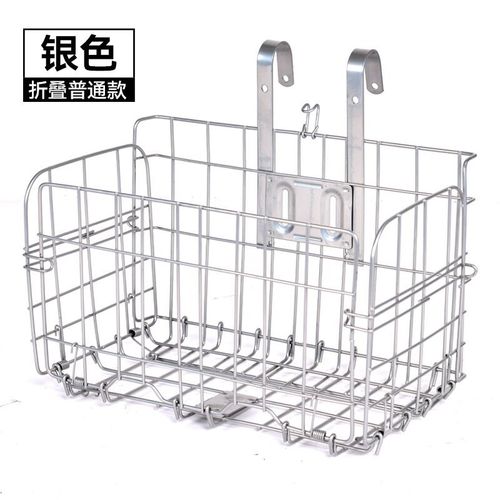 电动车后置车筐自行车前置挂篮收纳头盔雨衣放杂物可折叠防水加粗