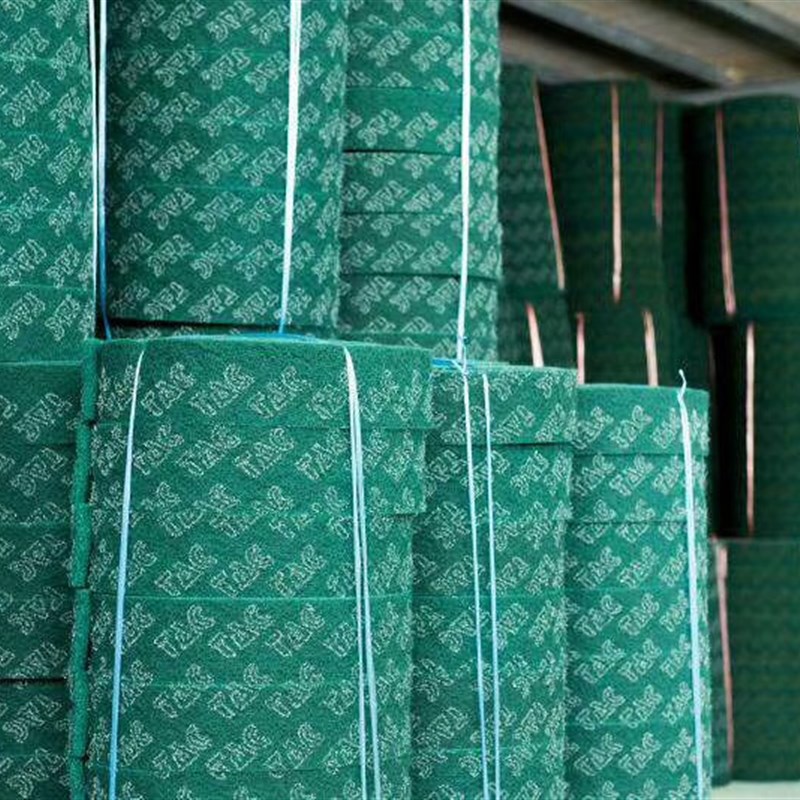 TAC工业百洁布加n厚加硬拉丝布不锈钢除锈清洁去污厨房洗碗抹布卷