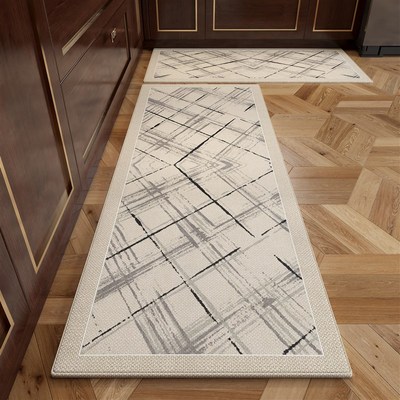 轻奢高端比利时绒专用厨房地垫吸水吸油地垫防滑耐脏Y长条防摔垫