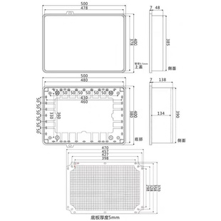 塑料400箱仪表搭扣pc防水 室外仪器电气密封200盒 卡接线盒扣500