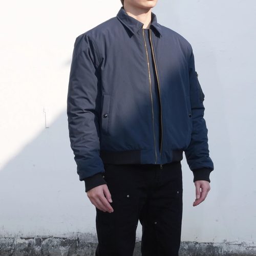 CJMJ fitcheck美式vibe新款冬飞行夹克ma1复古翻领棒球服棉衣外套