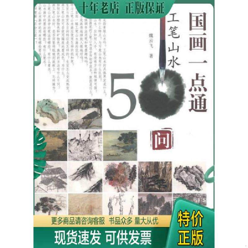 正版现货9787554700921 国画一点通：工笔山水50问 魏云飞