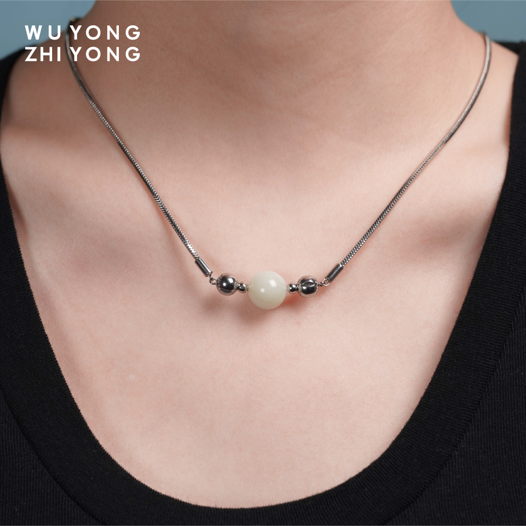 无用之用多彩宝石水晶吊坠项链