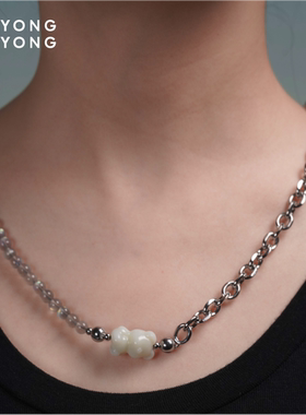 无用之用金属潮酷长项链