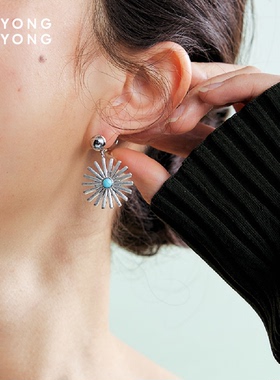 无用之用925银绿松石拉丝符号件