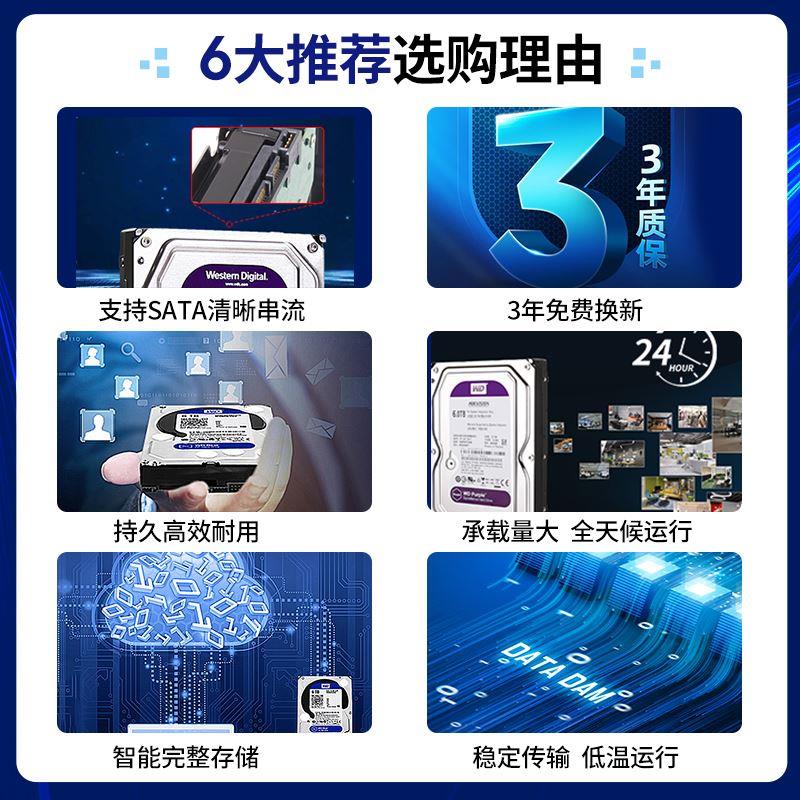 海康威视录像机监控专用1T/2T/3T/4T/6T/8T希捷西数机械存储