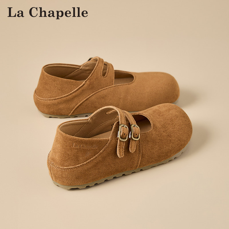 拉夏贝尔勃肯鞋女2026春季新款甜美圆头玛丽珍鞋一脚蹬软底乐福鞋,女鞋,勃肯鞋/软木鞋,淘宝优惠券,粉丝福利购,淘宝优惠卷