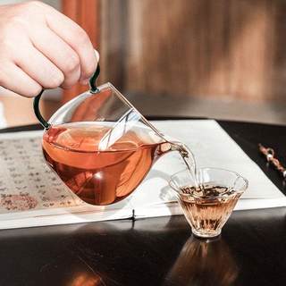 器想玻璃公道杯日式侧把分茶器透明加厚耐热匀杯茶海功夫茶具配件
