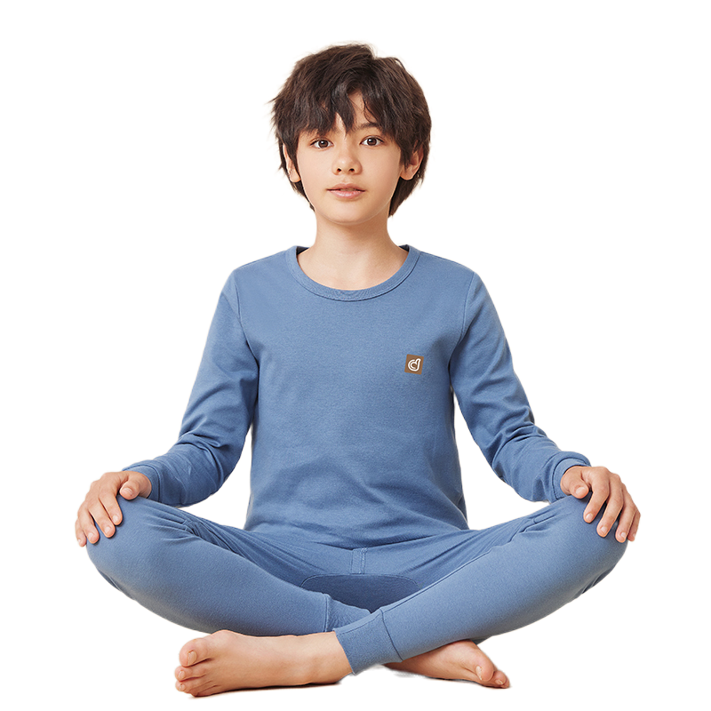 顶瓜瓜男童秋衣秋裤纯棉儿童内衣套装青少年棉毛衫中大童全棉睡衣