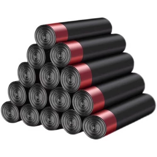 抽绳垃圾袋居家卧室办公通用加大加厚自动收口塑料袋GB71