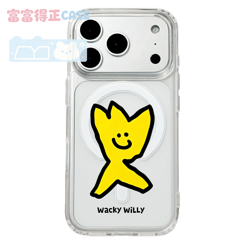 适用于苹果18promax三星联名Make it Wacky新品手机壳16EMagsafe弱磁吸15Pro亚克力14Pro日系KIKY威利