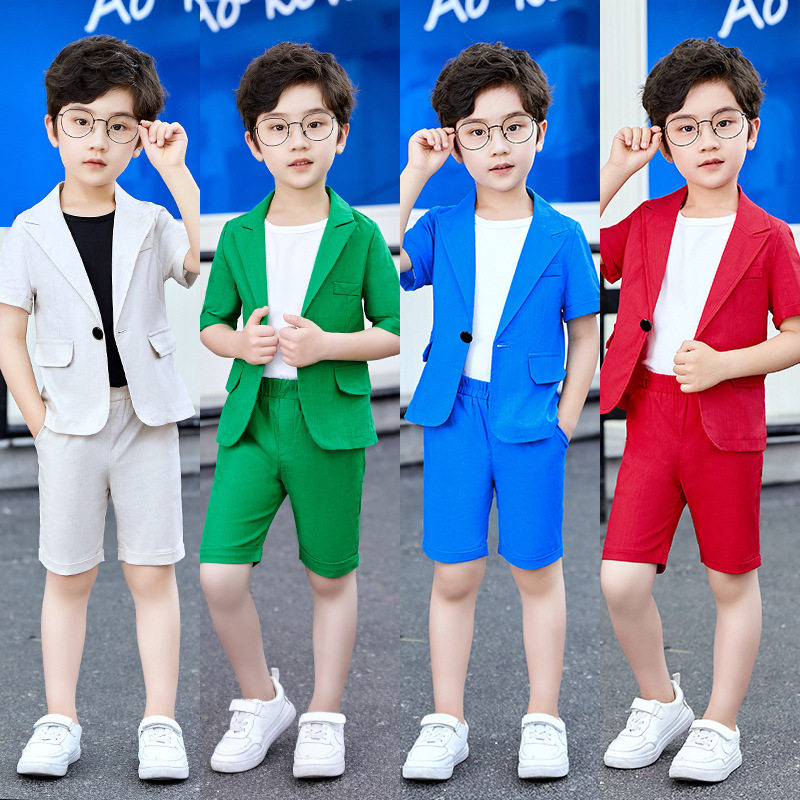 夏季儿童西服套装2022新款小儿童礼服