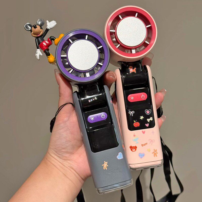 无叶风扇冰敷小型手持超静音大风力办公室桌面可挂脖随身涡轮风扇