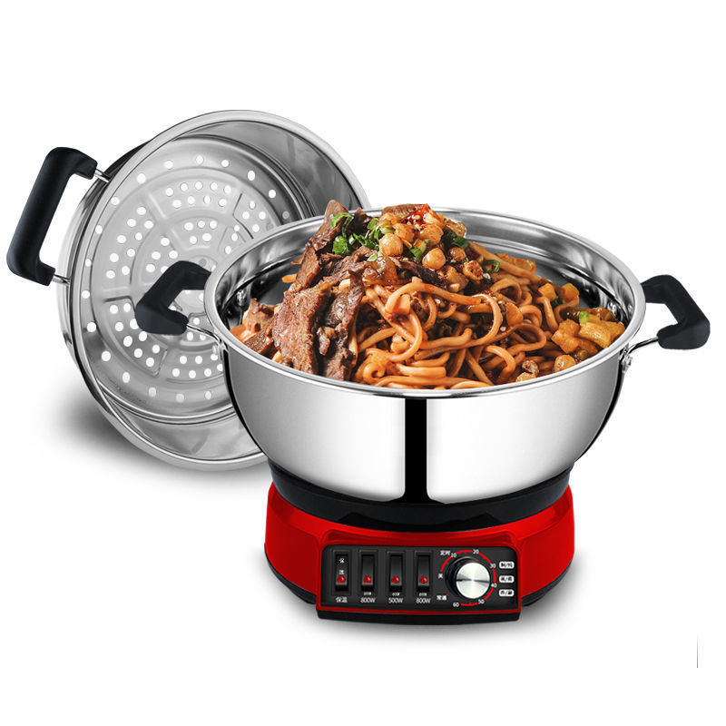 蒸笼不锈a钢笼 加厚圆形笼屉家用电热锅配套蒸格24-40cm不锈钢锅