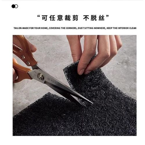 史迪仔入户门大门口线圈丝圈可裁剪地垫进门室外脚踏垫子玄关地毯