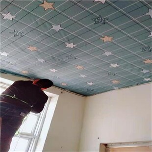老房子吊顶天花板屋顶装饰遮丑布农村瓦房吊顶布简易遮挡布室内