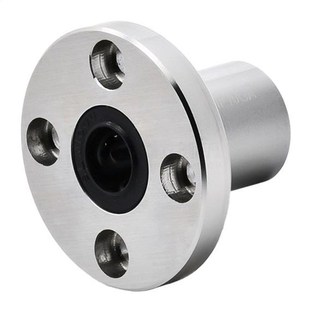 35U 电镀镍光轴圆座圆法兰直线轴承LMF6