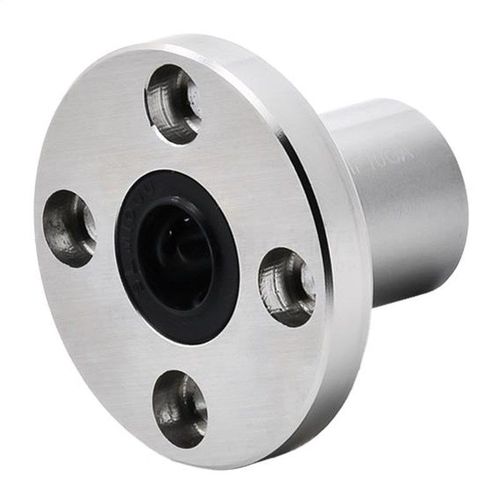 电镀镍光轴圆座圆法兰直线轴承LMF6/8w/10/12/13/16/20/25/30/35U