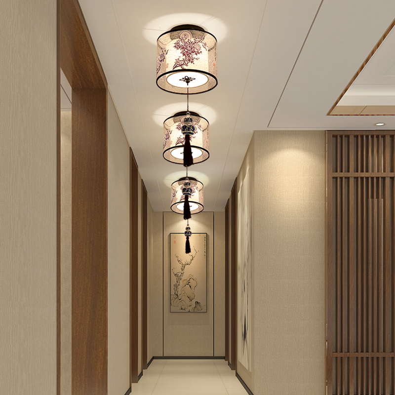 过道灯新中c式吸顶灯走廊灯创意灯玄关LED灯具灯饰现代简约阳台灯