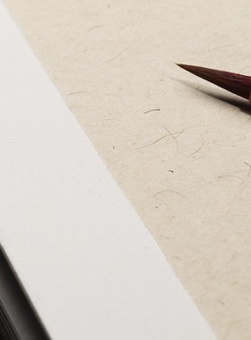 泾县空白宣纸册页本半熟琉璃黄色专业书法纸亚麻仿古色双层加厚卡