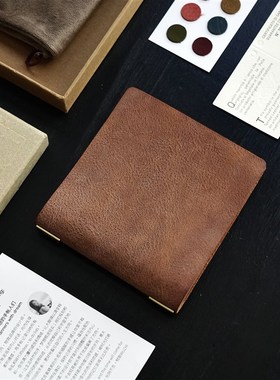 物致WUZHI三孔真皮活页手帐方方子Mbox笔记本M5手账Alaska牛皮