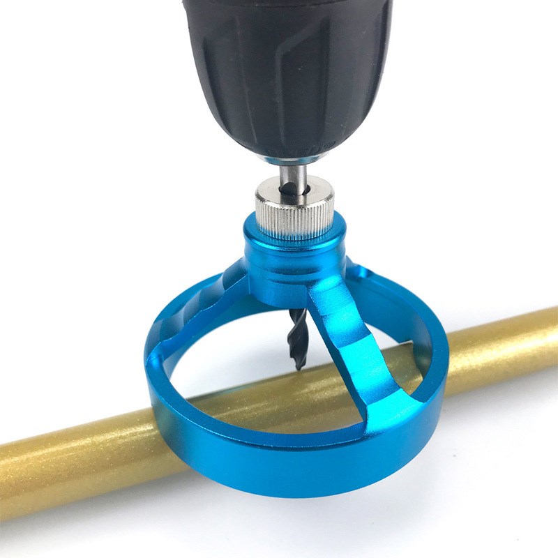 新款木工三合f一打孔定位器开孔器圆木榫定位器垂直钻孔器家具木